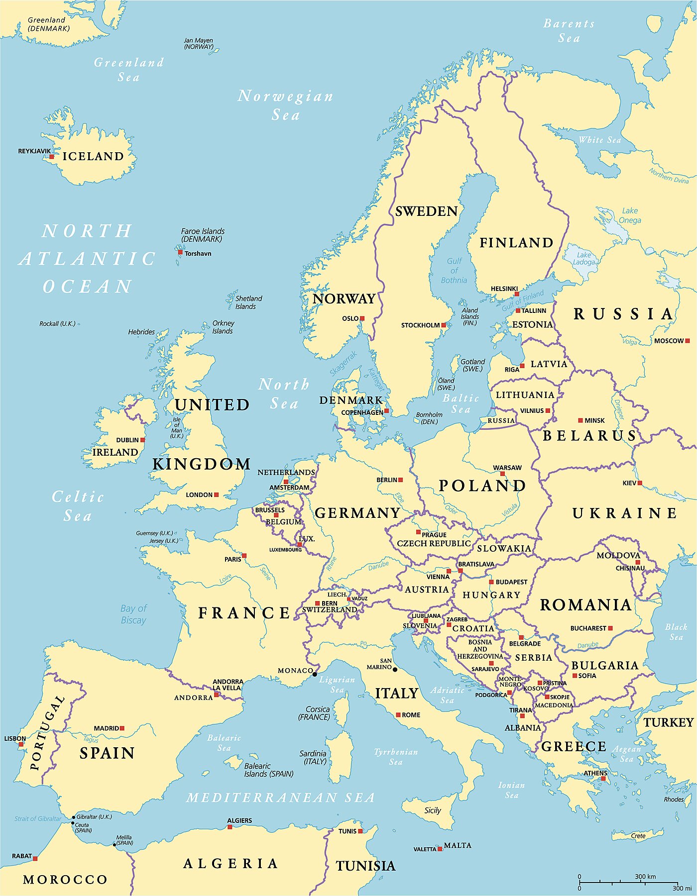 europe map